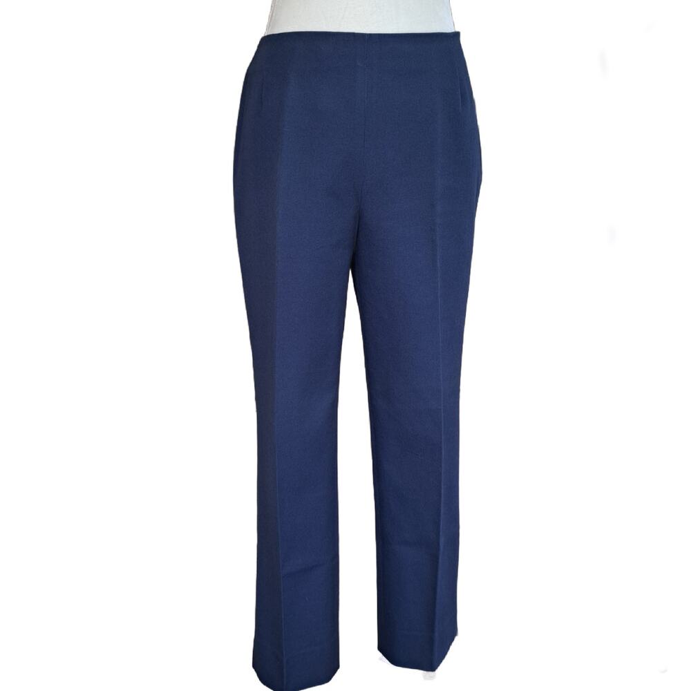 LAFAYETTE 148 Jodhpur Cloth Cropped Pants Size 10 Ink Blue MSRP $489 - Picture 2 of 13
